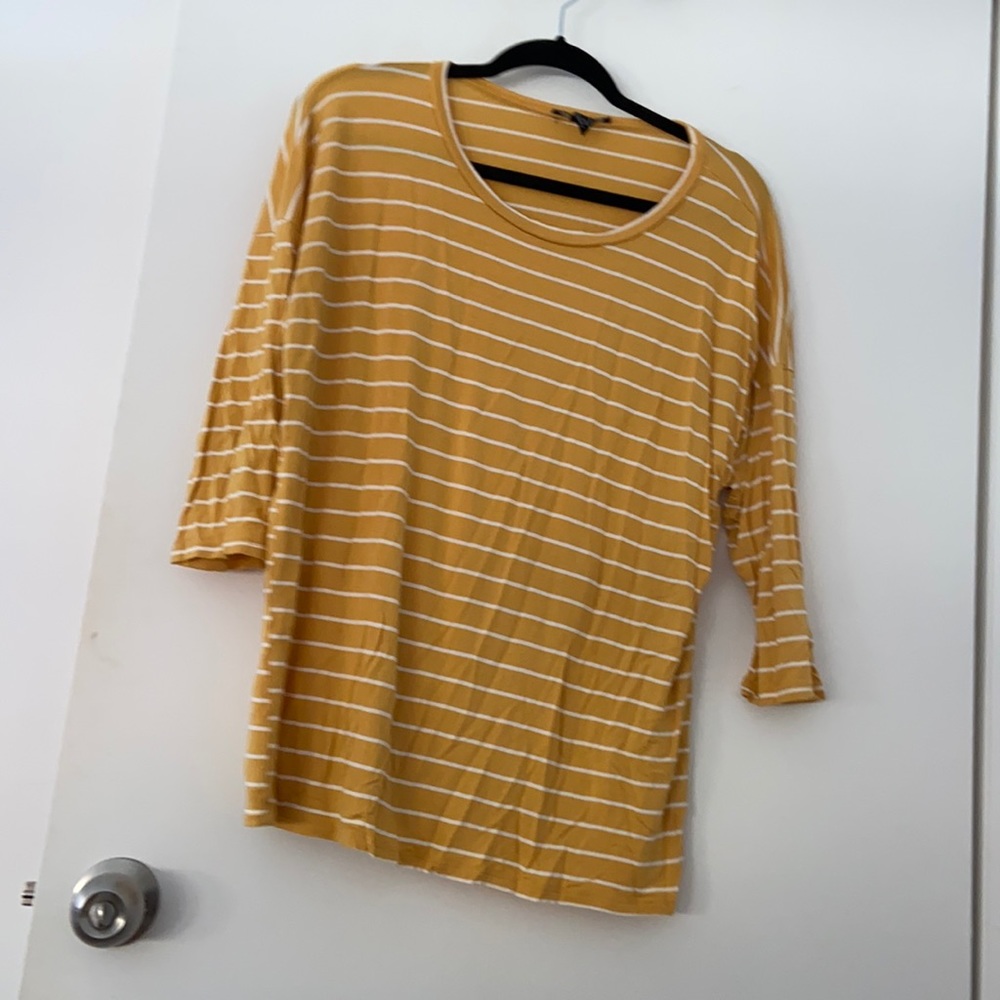Forever 21 striped quarter sleeved shirt